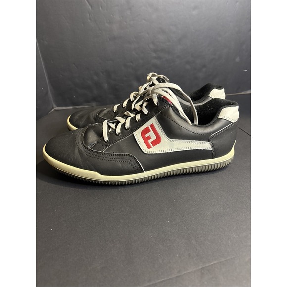 FootJoy Other - Footjoy Greenjoy Spikeless Golf Shoes Mens Size 10 1/2M US Black Gray Red 45317